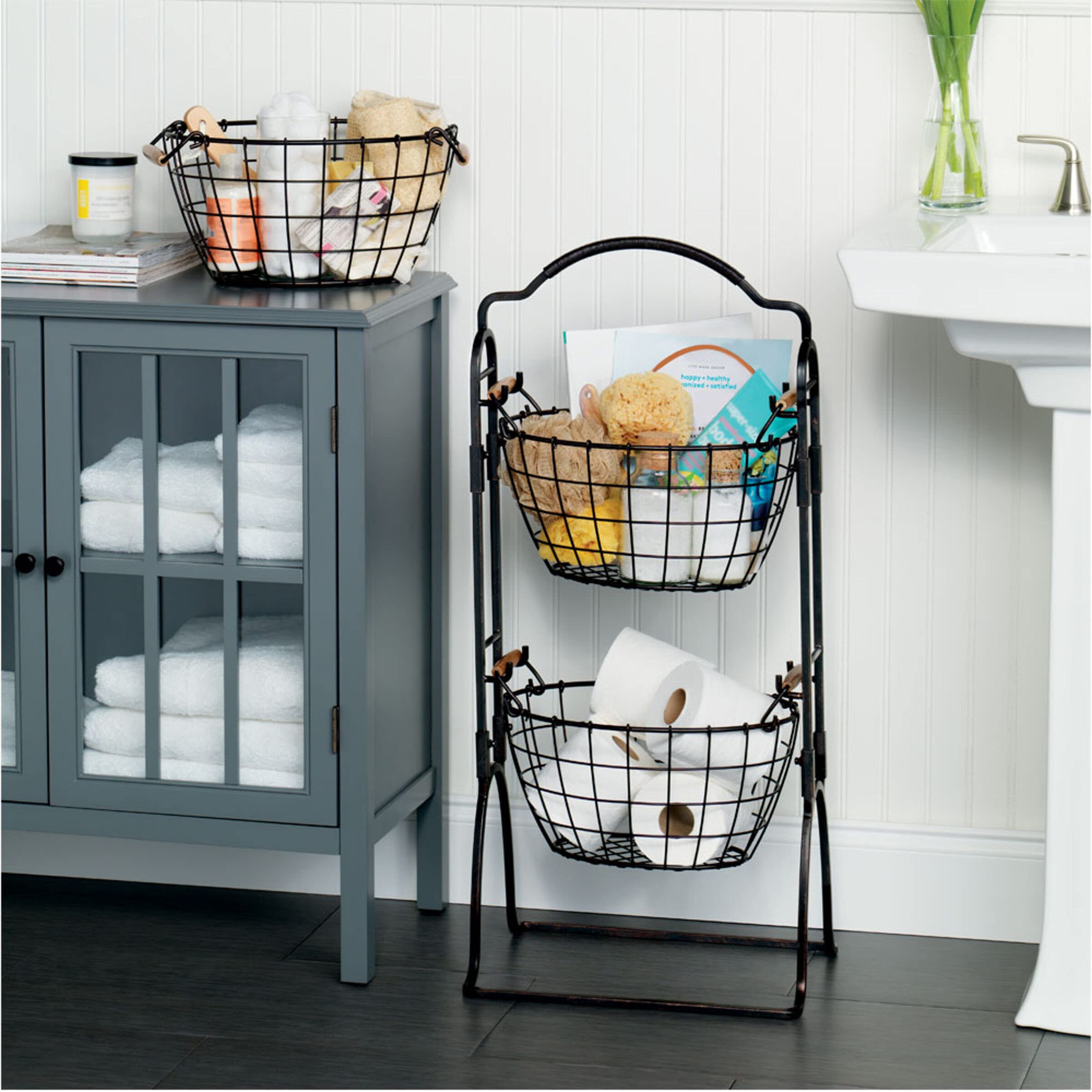 ★ Akari ★ WALLABY BASKET STAND Black WALLABY BASKET STAND Black｜インテリアアクセサリ｜IDEE SHOP Online